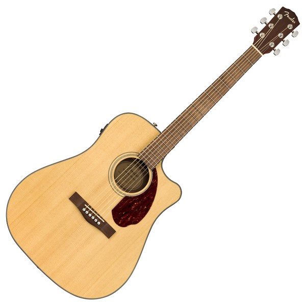 Fender CD-140SCE Dreadnought Electro Acoustic WN, Natural Front View