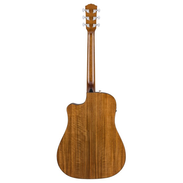 Fender CD-140SCE Dreadnought Electro Acoustic WN, Natural Back View