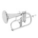 Bach Stradivarius Flugel Horn, Silver Plate angle