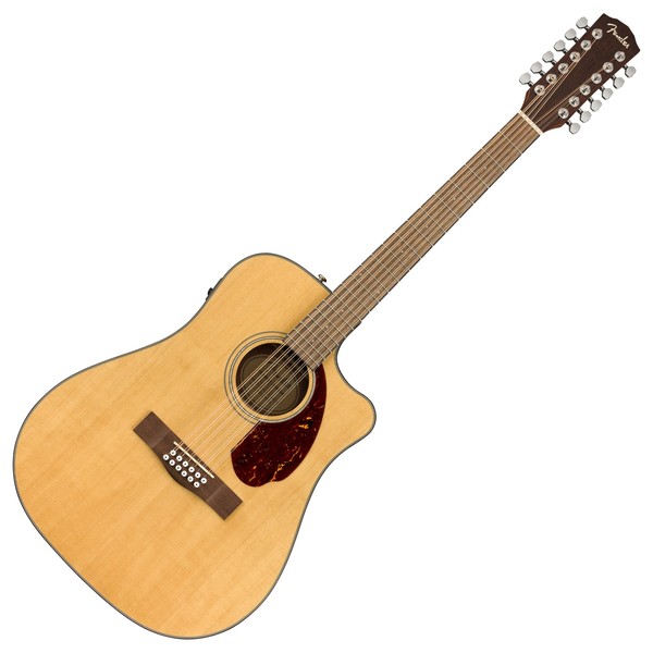 Fender CD-140SCE Dreadnought 12-String Electro Acoustic, Natural - Front View