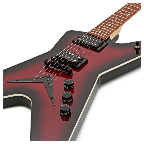DISC Dean MLX Flame Top, Trans Red at Gear4music