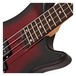 Chicago Bass Guitar by Gear4music, Trans Red Burst