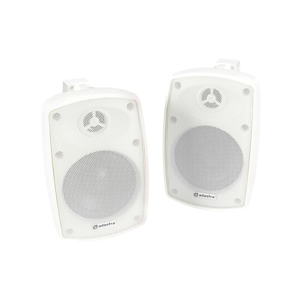 Adastra BH4 4'' IP44 Background Speakers, White, Front