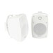 Adastra BH4 4'' IP44 Background Speakers, White, Angled