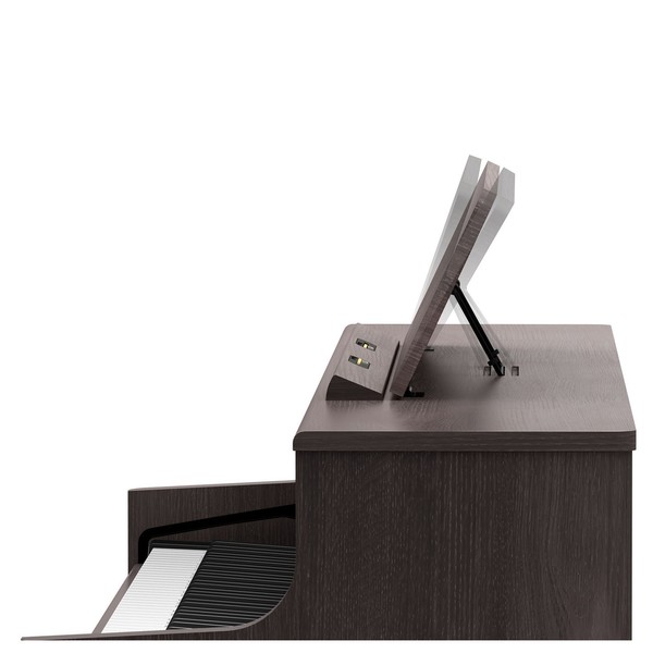 Roland HP704 Digital Piano, Dark Rosewood, Music Stand