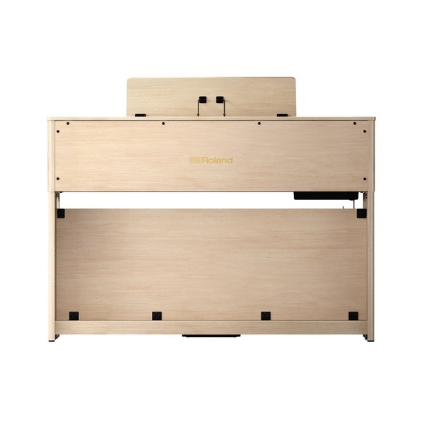 Roland HP704 Digital Piano, Light Oak, Rear