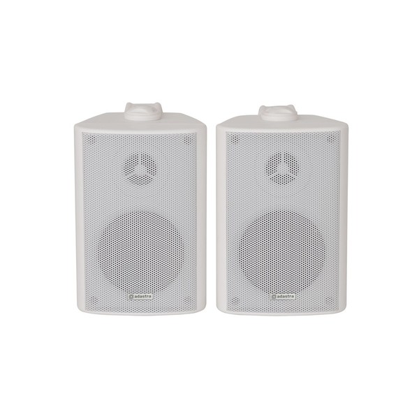Adastra BC3W 3'' Stereo Background Speakers, White, Front