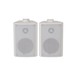 Adastra BC3W 3'' Stereo Background Speakers, White, Front
