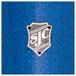 SJC Custom Drums 13 x 13 Floor Tom, Blue Glass Glitter for Ed Payne logo