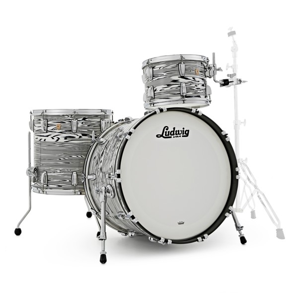 Ludwig Classic Maple FAB 3pc Shell Pack, White Strata