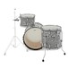 Ludwig Classic Maple FAB 3pc Shell Pack, White Strata