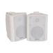 Adastra BC4W 4'' Stereo Background Speakers, White, Angled