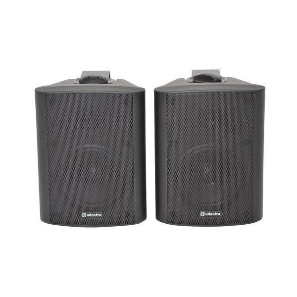 Adastra BC4B 4'' Stereo Background Speakers, Black, Front
