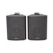 Adastra BC4B 4'' Stereo Background Speakers, Black, Front