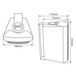 Adastra BC5B 5.25'' Stereo Background Speakers, Black, Dimensions