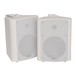 Adastra BC6W 6.5'' Stereo Background Speakers, White, Angled