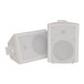 Adastra BC6W 6.5'' Stereo Background Speakers, White, Horizontal