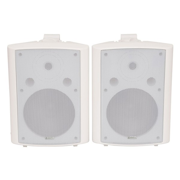 Adastra BC8W 8'' Stereo Background Speakers, White, Front
