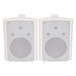 Adastra BC8W 8'' Stereo Background Speakers, White, Front