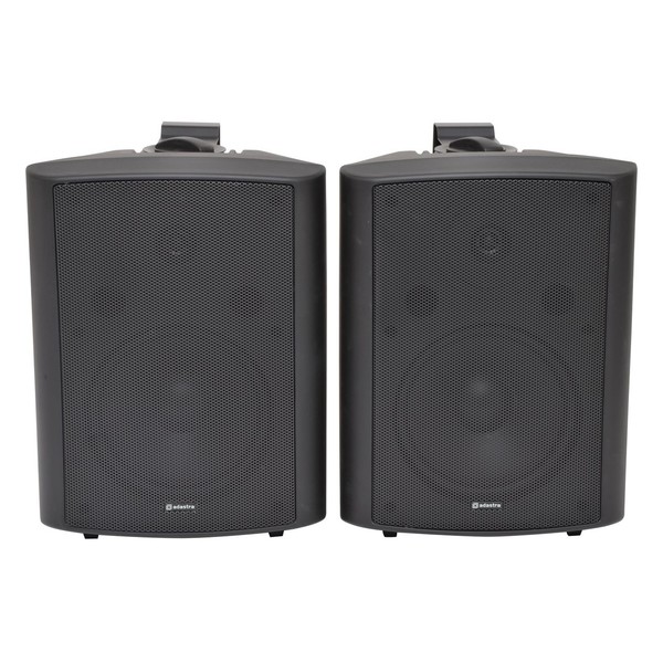 Adastra BC8B 8'' Stereo Background Speakers, Black, Front