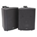 Adastra BC8B 8'' Stereo Background Speakers, Black, Angled