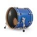 SJC Custom Drums 15 x 18 Kick Drum, Blue Glass Glitter for Ed Payne