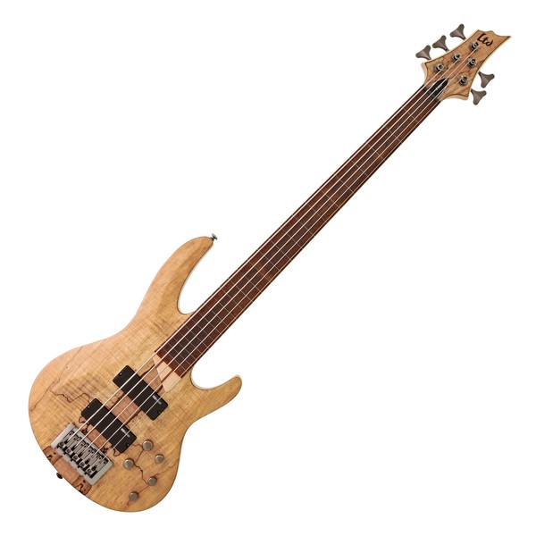 ESP LTD B-205 5-String SM Fretless Bass, Natural Satin main