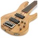 ESP LTD B-205 5-String SM Fretless Bass, Natural Satin close