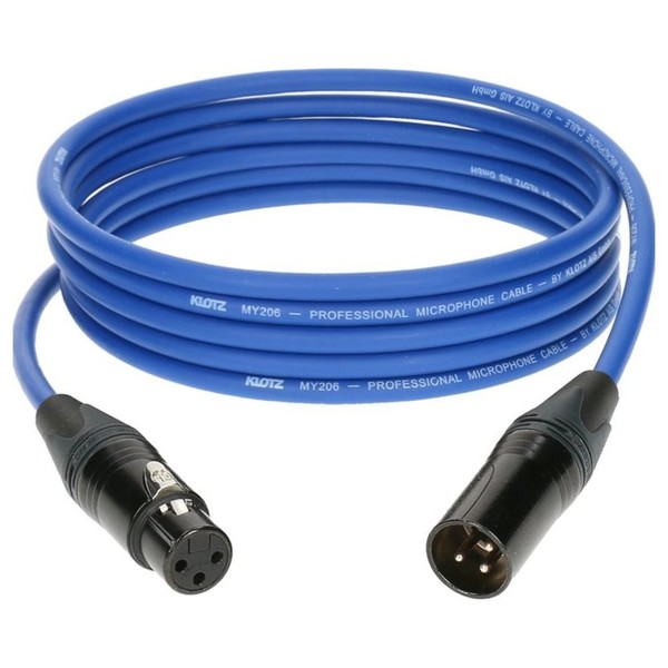 Klotz M1 XLR Microphone Cable Blue, 3m