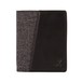 Marshall Denim & Leather Wallet, Black/Grey - front
