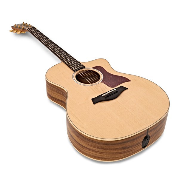 Taylor 214ce-K DLX Grand Auditorium Electro Acoustic, Koa angle