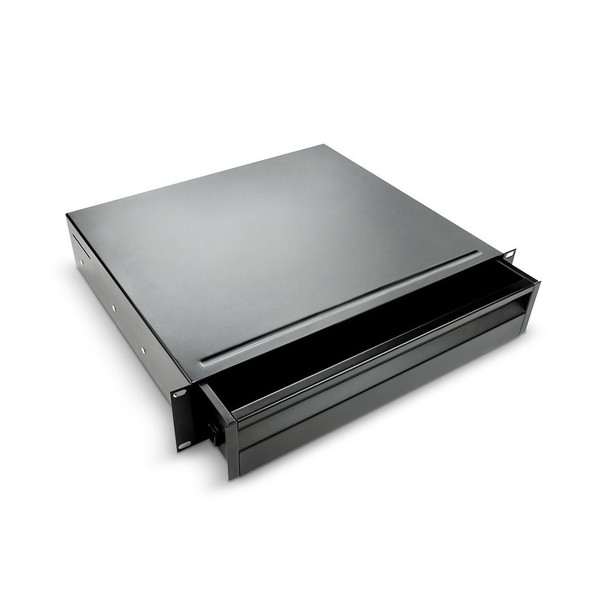 Adam Hall 19'' ERGO Ergonomic Steel Rack Drawer, 2U Ajar
