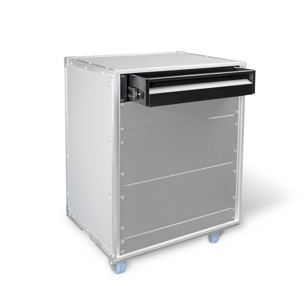 Adam Hall 19'' ERGO Ergonomic Steel Rack Drawer, 2U Rack Not Included