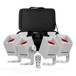 Chauvet Freedom H1 Wireless LED Wash Lighting System, 4 Pack, White, Full Package