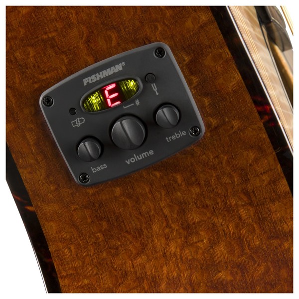 Fender FA-345CE Auditorium Electro Acoustic, Natural Preamp View