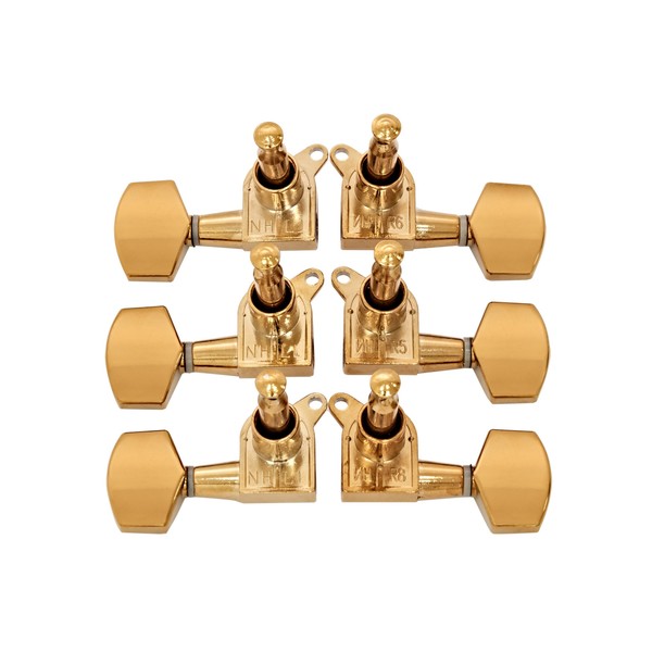 Guitarworks Sealed Guitar, 3-a-side, Machine Head, Gold