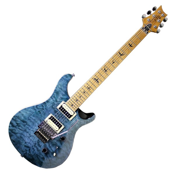 PRS SE Custom 24 Floyd Roasted Maple Neck, Whale Blue - Front