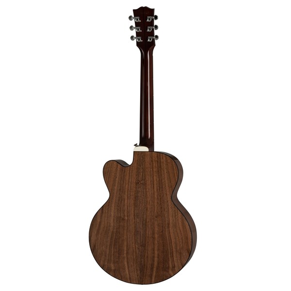 Gibson Parlor Walnut Modern, Walnut Burst - Rear View