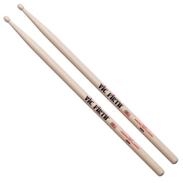 Vic Firth American Classic HD9 SD Hickory Drumsticks, Wood Tip