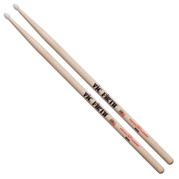 Vic Firth American Classic 8DN Hickory Drumsticks, Nylon Tip