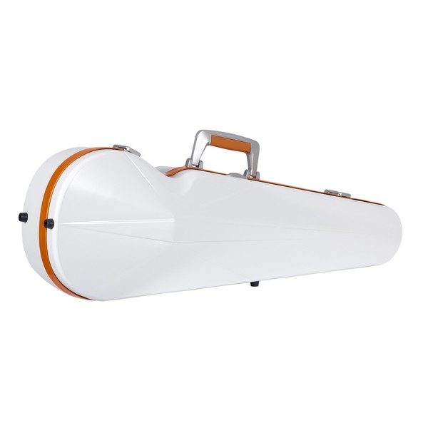 BAM SUP2002XL Supreme Ice Hightech Violin Case, White and Orange, Side