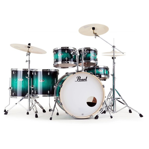 Pearl EXA Ltd Edition 6pc Drum Kit, Teal Blue Ash main image