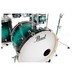 Pearl EXA Ltd Edition 6pc Drum Kit, Teal Blue Ash - Bass Drum