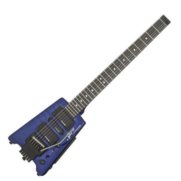 Steinberger Spirit GT-PRO Quilt Top Deluxe Outfit, Trans Blue