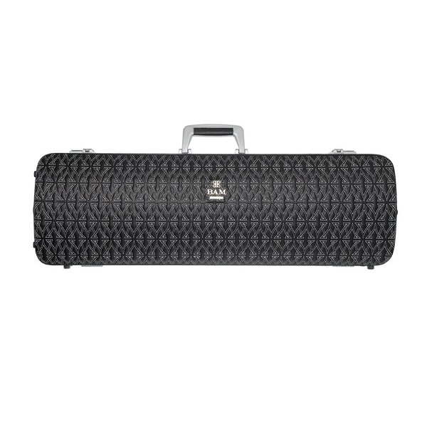 BAM Vocalise Melody Hightech Oblong Violin Case, Symphony Silver Line