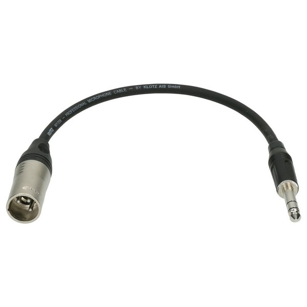 Klotz Microphone Patch Cable Male XLR to 1/4'' Jack, 0.6m