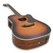 Washburn Heritage D10SCE Electro Acoustic, Tobacco Burst angle