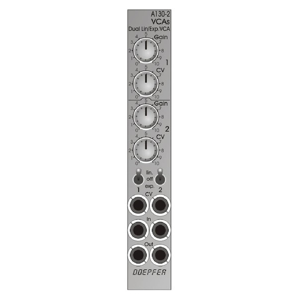 Doepfer A-130-2 Dual linear/exponential VCA (4HP) at Gear4music