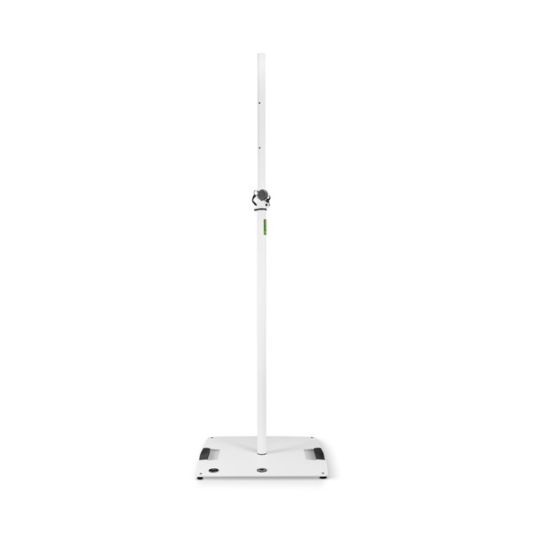 Gravity LS431W Square Base Steel Lighting Stand, White Extended