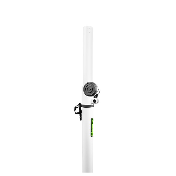 Gravity LS431W Square Base Steel Lighting Stand, White Handle